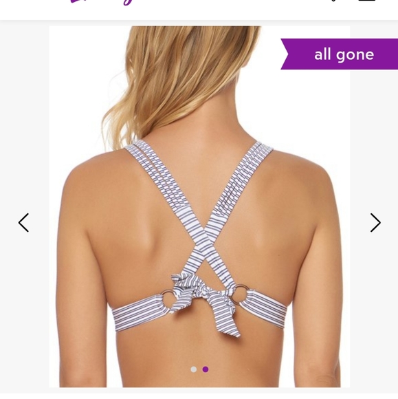 Red Carter vision reversible bikini - Picture 3 of 9